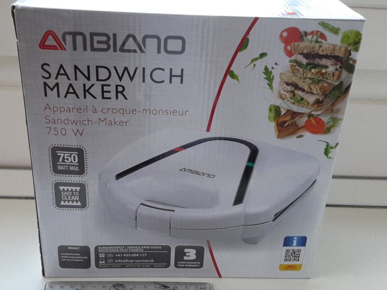 Küchengeräte: Sandwich Maker Croque Monsieur neu – Neu und originalverpackt aus Aldesago von ant_zk5q 1