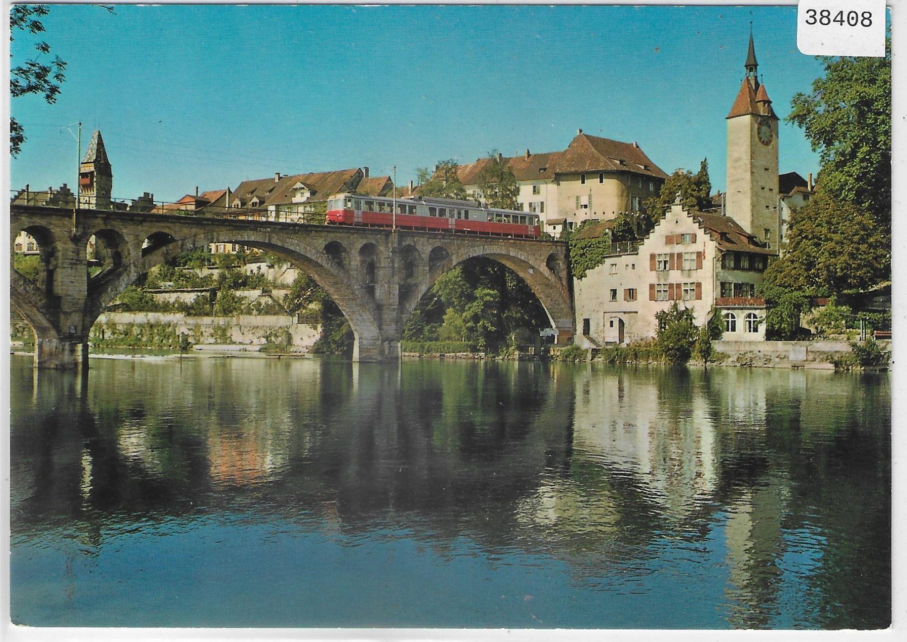 Cartoline postali: Bremgarten - Eisenbahnbrücke – Usato da Ettingen venduto da Kartenplanet