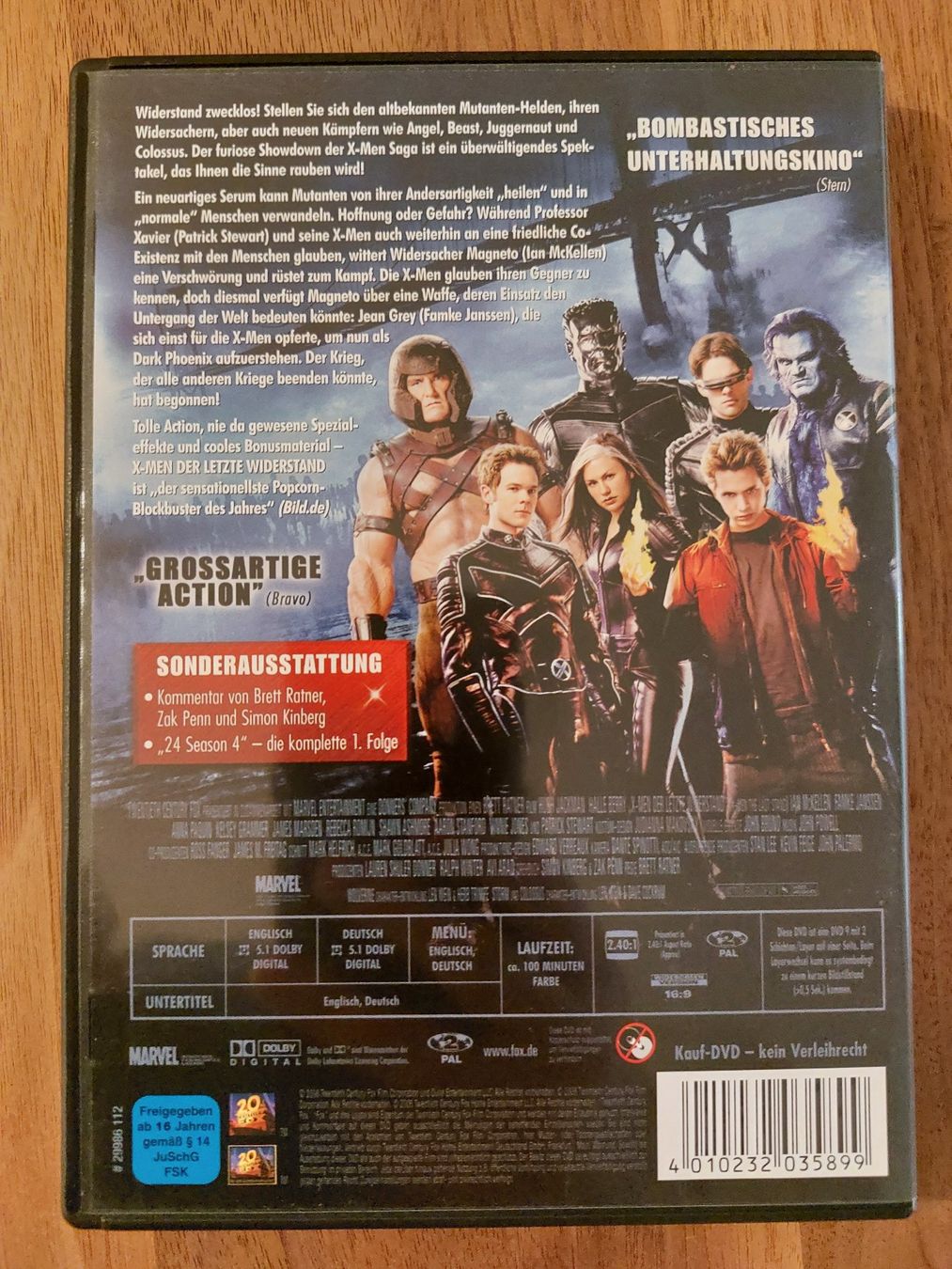 Tutti i DVDs: DVD - X-Men 3 Der letzte Widerstand – Usato da Rheinfelden venduto da FilmAuktion 1