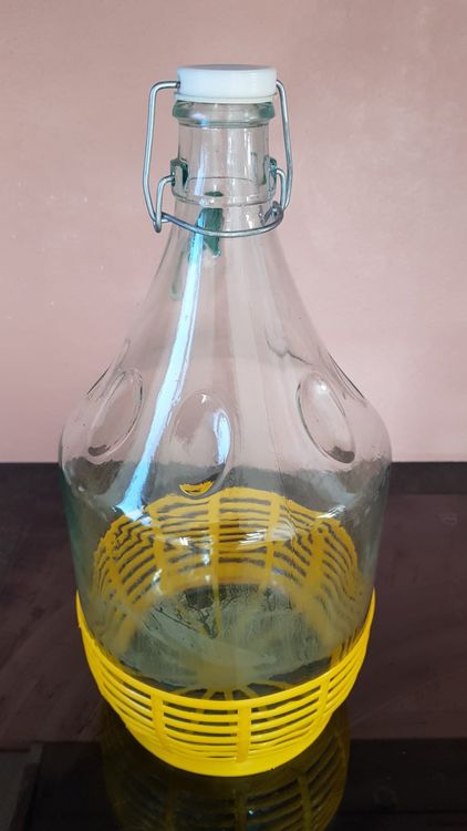 Bouteille "Swing" BORMIOLI ROCCO 1 Litre - Verre Transparent 4 Pans Avec Bouchon Mécanique à étrier - Lot De 20 Pièces - 8