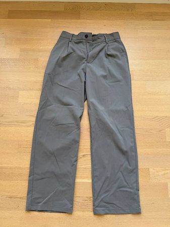 Pull&Bear Wide-Smart Stoffhose - Grau - Grösse S