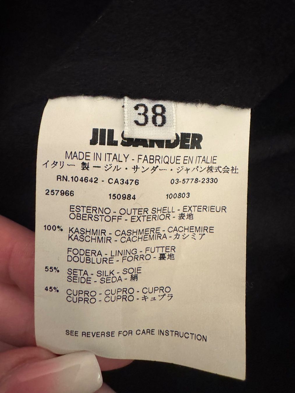 Jil Sander Giacche: Spring jacket neuwertig, Gr. M, marineblau, warm! – Nuovo (secondo la descrizione) da Kilchberg ZH venduto da Suisse500 7