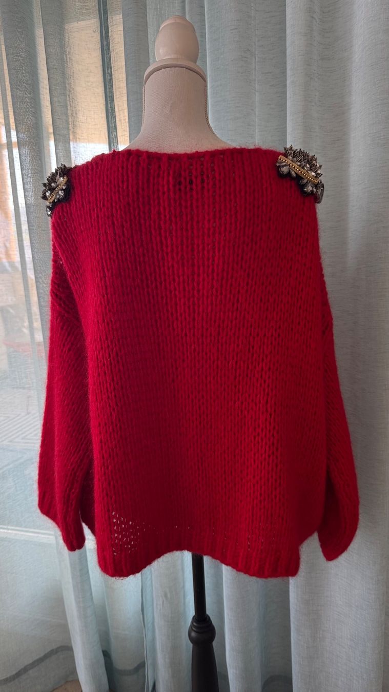 Giacche: Red designer cardigan – Nuovo (secondo la descrizione) da Altendorf venduto da Ro 6