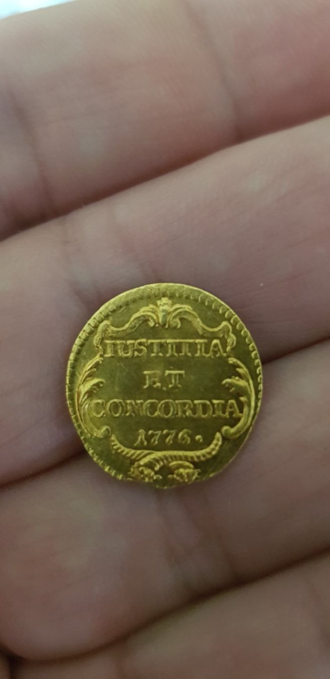 Alle Münzen: Super 1/2 Ducat 1776 Zürich – Gebraucht aus Meyrin von menelaos77 3