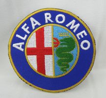 ALFA ROMEO - Aufnäher - Aufbügler - Stickerei - 7,4cm  Ø