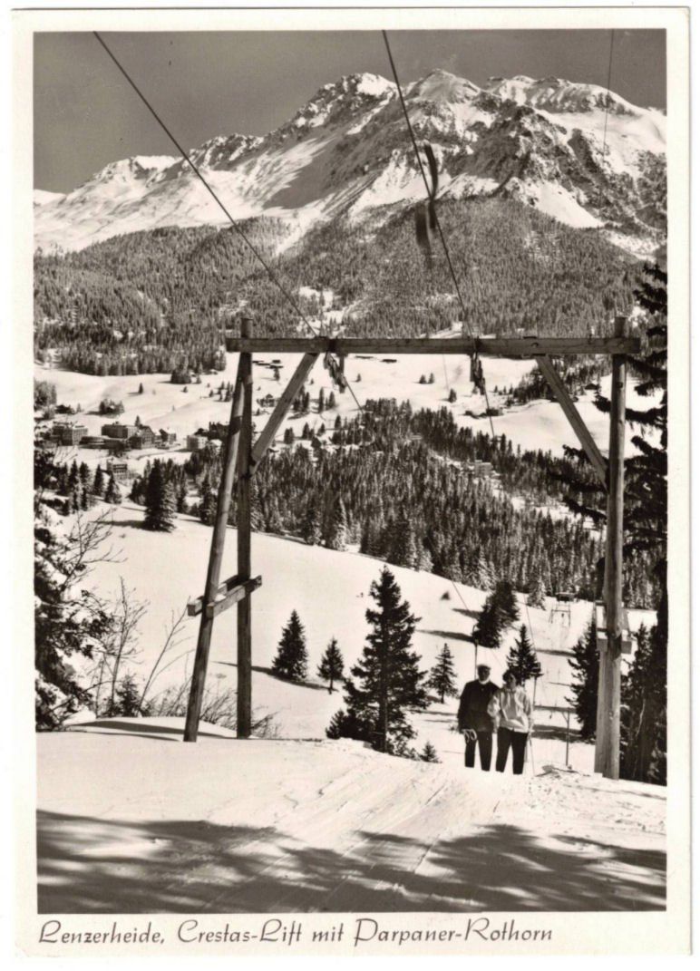 Cartoline postali: Lenzerheide - Skilift Crestas – Usato da Binningen venduto da Mountainrider