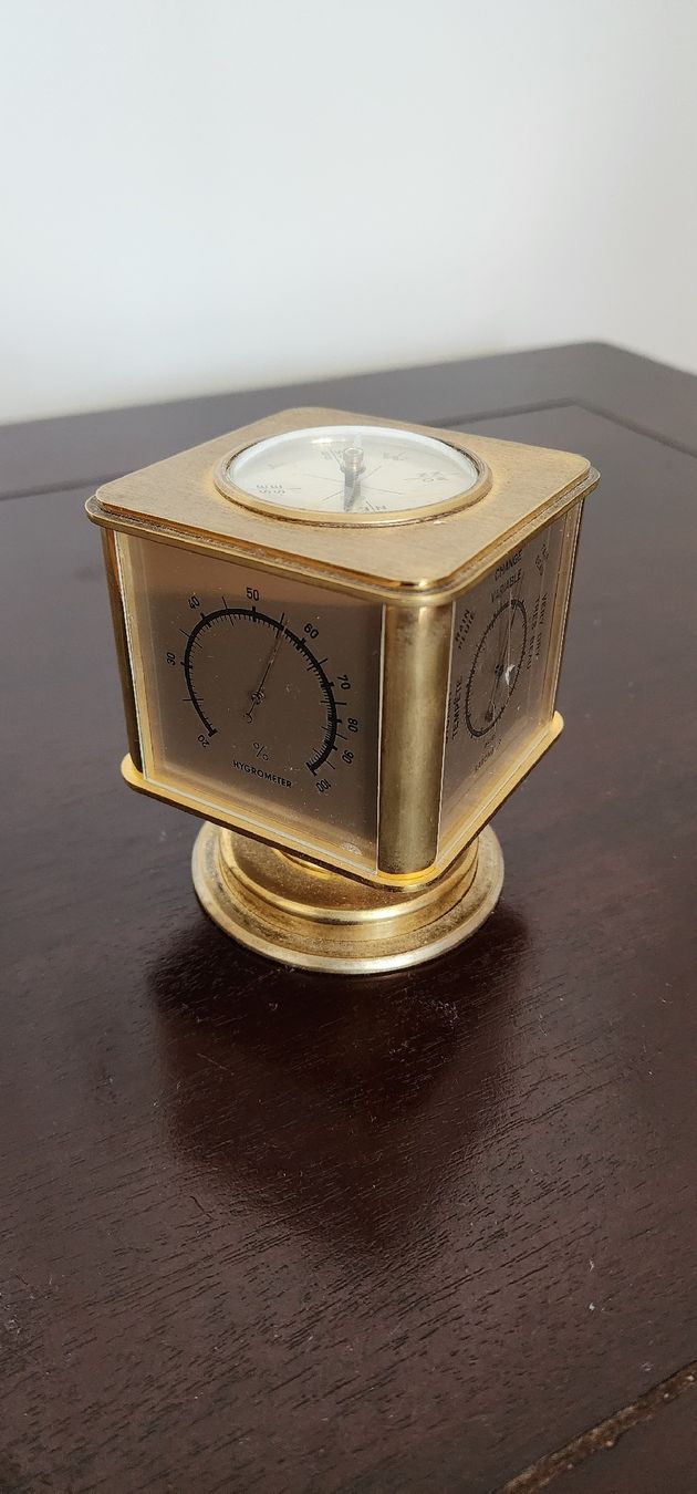 Angelus Orologi da terra & Orologi da parete: Pendulette Angélus Météo Plaqué Or – Usato da Vevey venduto da var_5d8n 4