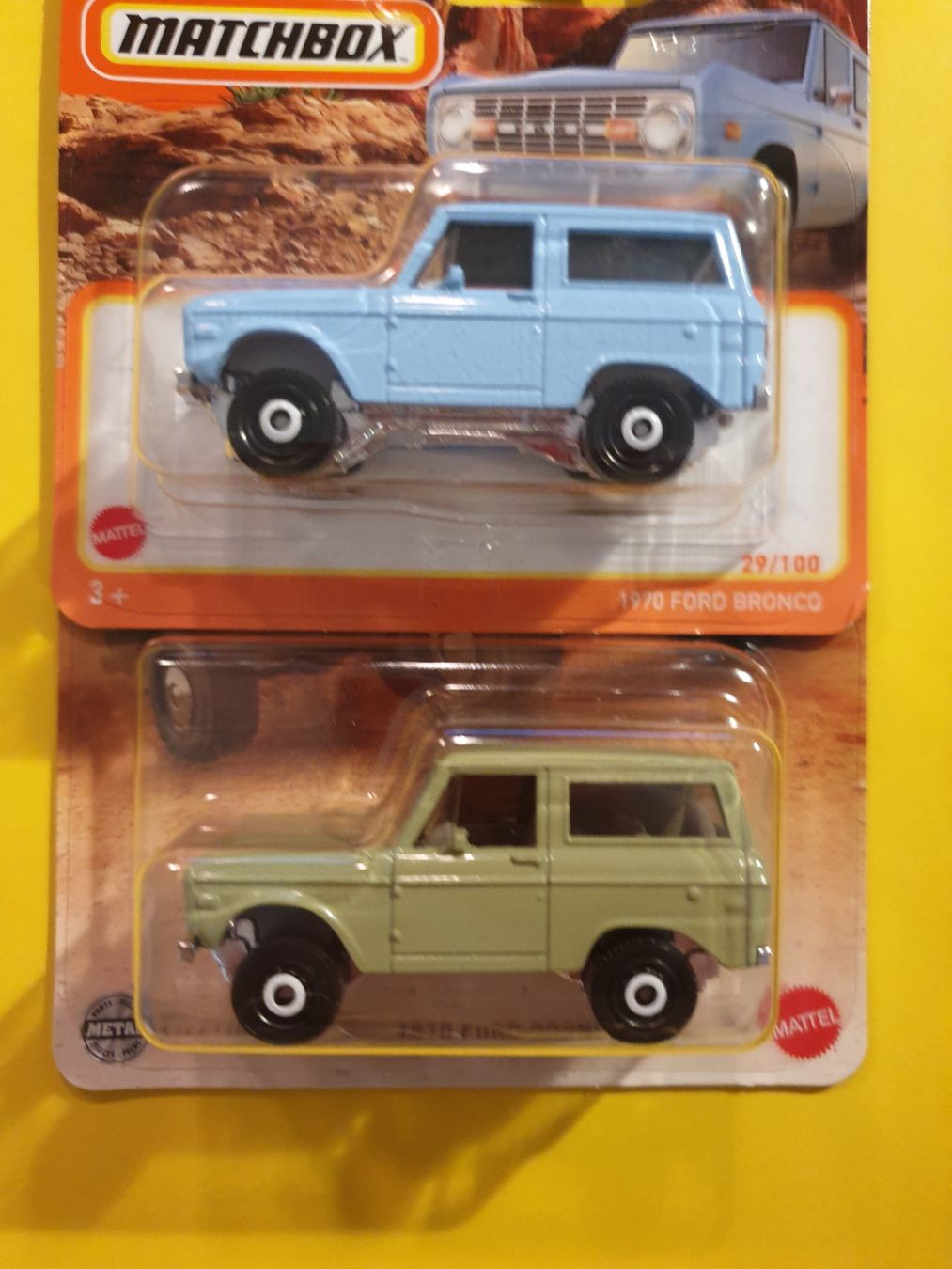 Matchbox Modellautos: 2 x Matchbox 1970 FORD BRONCO – Neu und originalverpackt aus Oftringen von Rotor 1