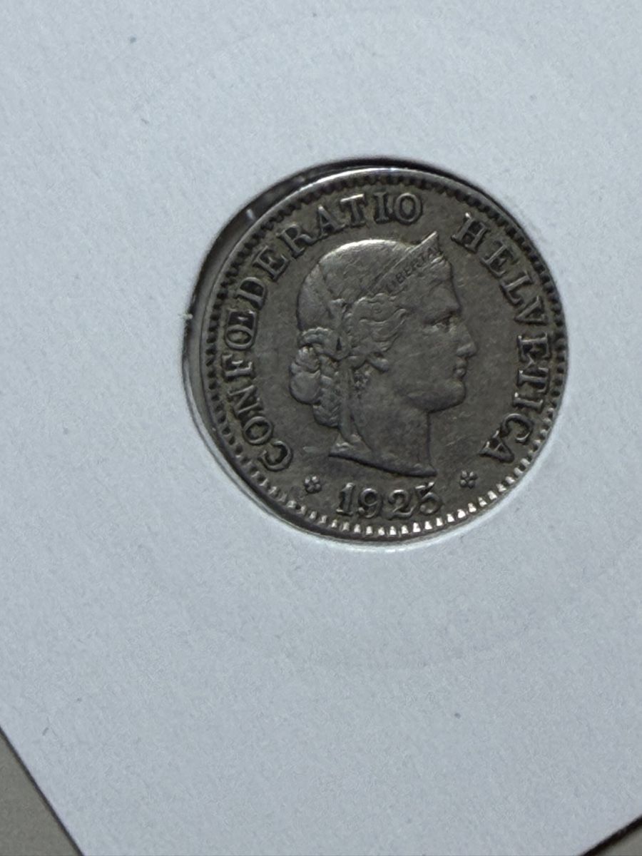 Tutti le monete: CH - 5 cts - 1925 – Usato da Payerne venduto da Mike1682 1