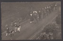 Alte seltene Fotografie, Kinder- und Trachtenfest Aeschi !