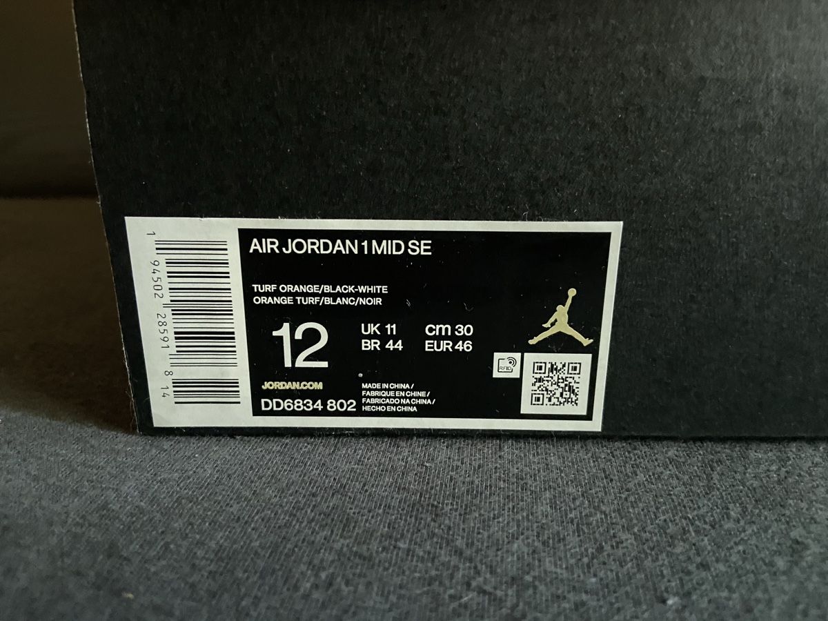 Jordan Scarpe da uomo: Air Jordan 1 Mid Se Turforange – Usato da Balsthal venduto da Sven.sch 7