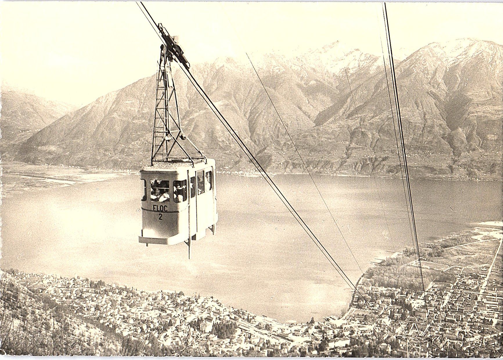 Cartoline postali: AK GARDADA, Locarno 1400 m 16.08.1963 – Usato da Würenlos venduto da KKMeister