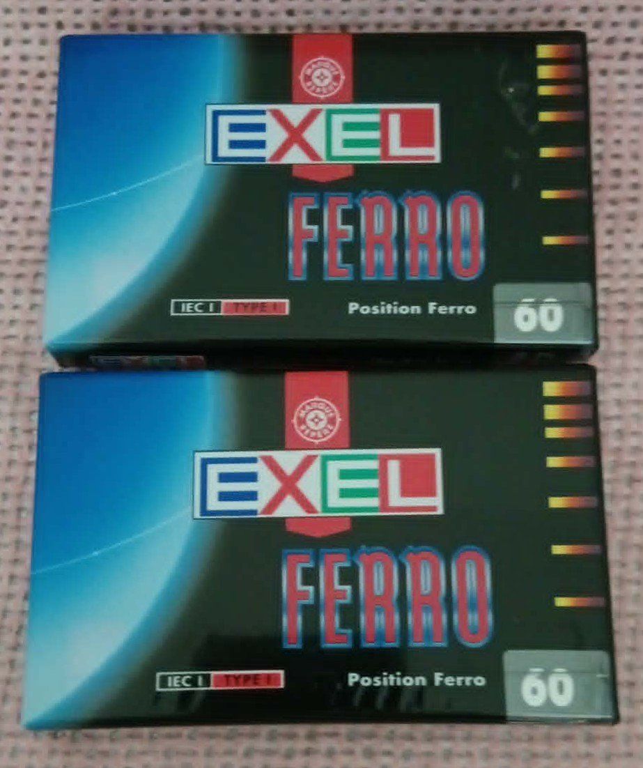 Musicassette: EXEL FERRO 90 / 2 x cassette - kassette MC scellées – Nuovo e nell'imballaggio originale da Le Locle venduto da borgespatricia