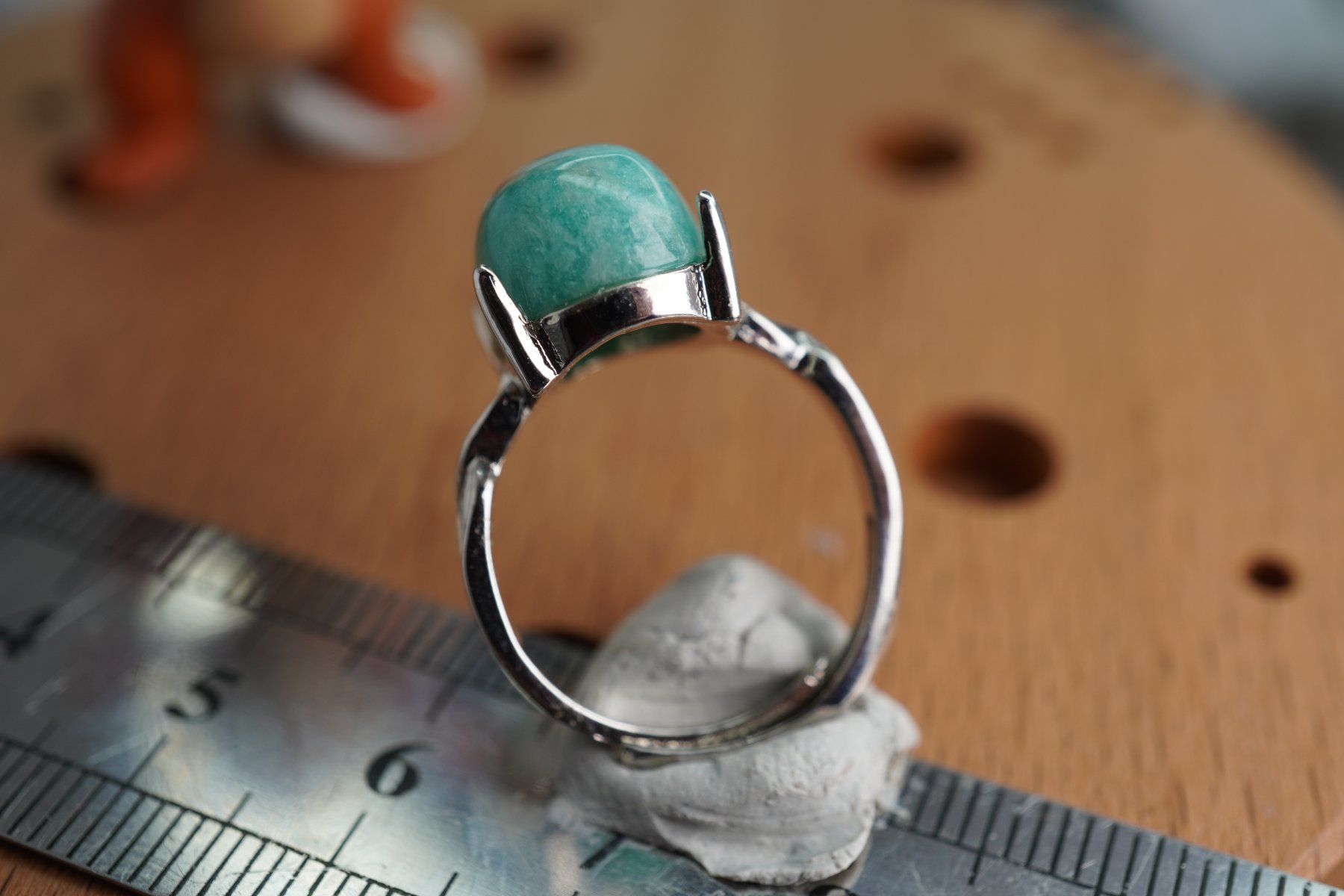 Minéraux & Lithothérapie: Amazonit   ring Grösse  Variabel     (Räumung!) – Neuf avec emballage d'origine à Eschenbach SG par topstone 2