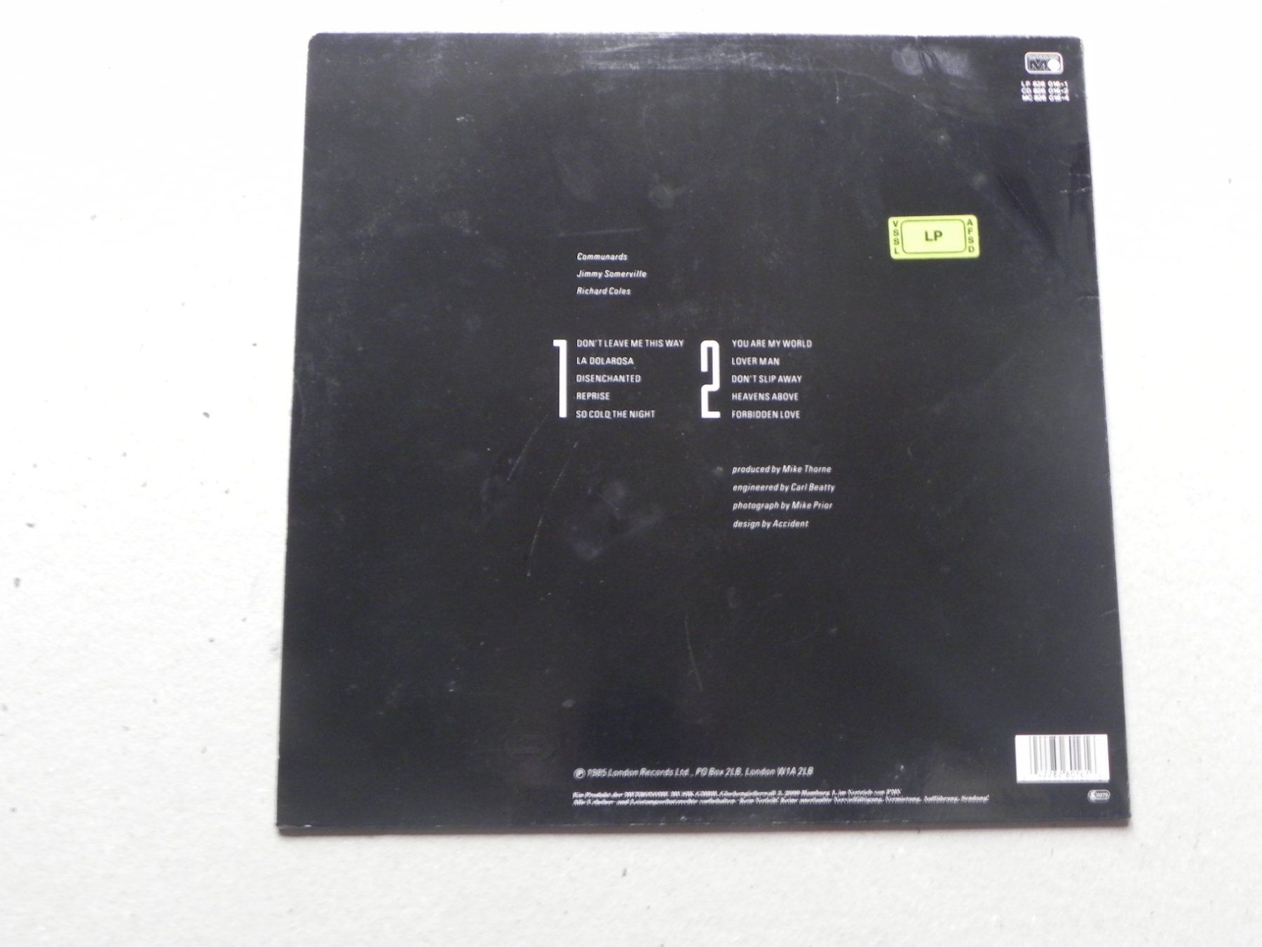 Dischi in vinile: LP brit. Pop Duo Communards 1985 mit Hit Leave me this Way – Usato da Siebnen venduto da krimsie 1