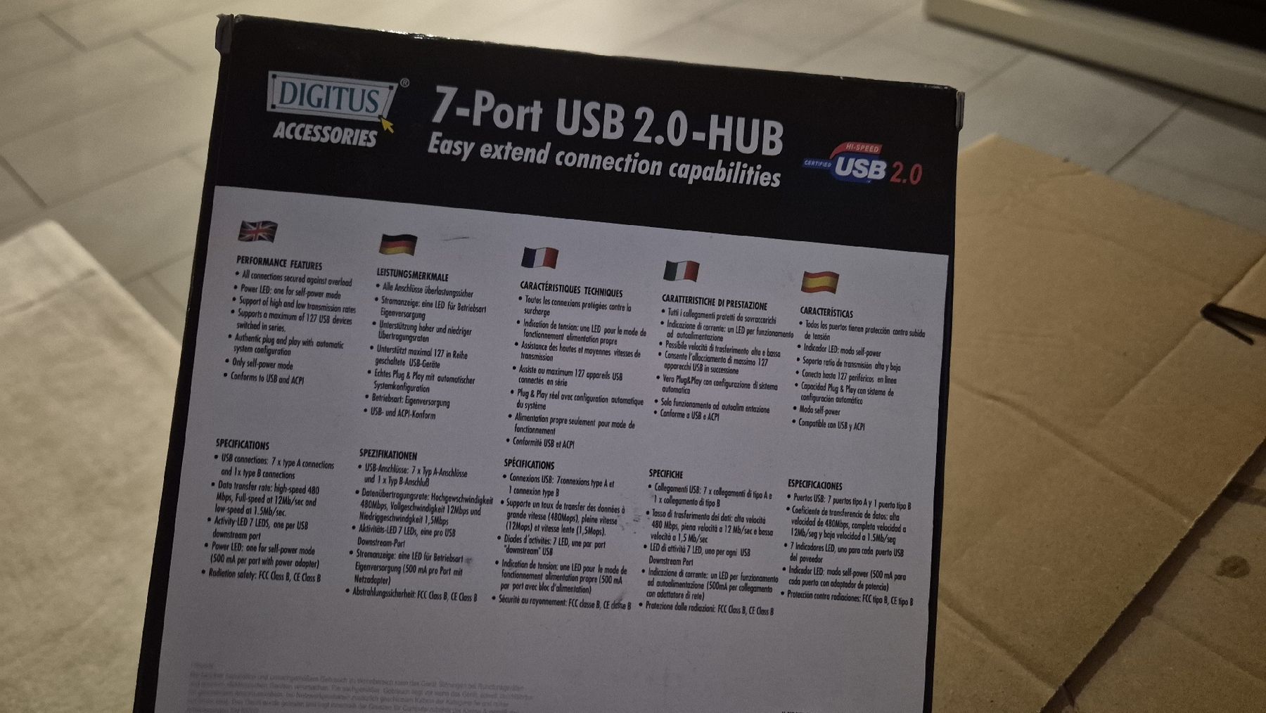 Hub & Switch: Highspeed 8,- Port  ISB 2.0 HUB – Nuovo e nell'imballaggio originale da Buttisholz venduto da inf_9fvt 2
