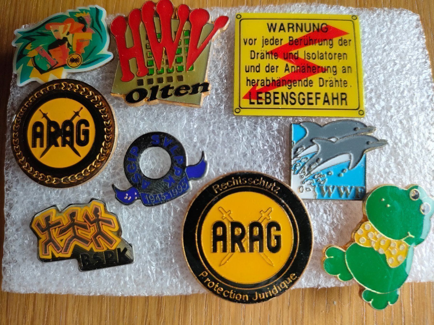 Placchette & Badge: Pins SBB/ARAG/WWF/HWV – Usato da Brugg AG venduto da Mashaba 2
