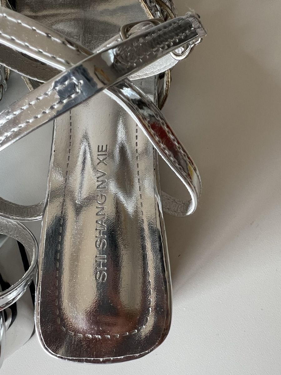 Scarpe da donna: Sandale Silver Gr 39 – Nuovo (secondo la descrizione) da Basel venduto da Ksjusha 3