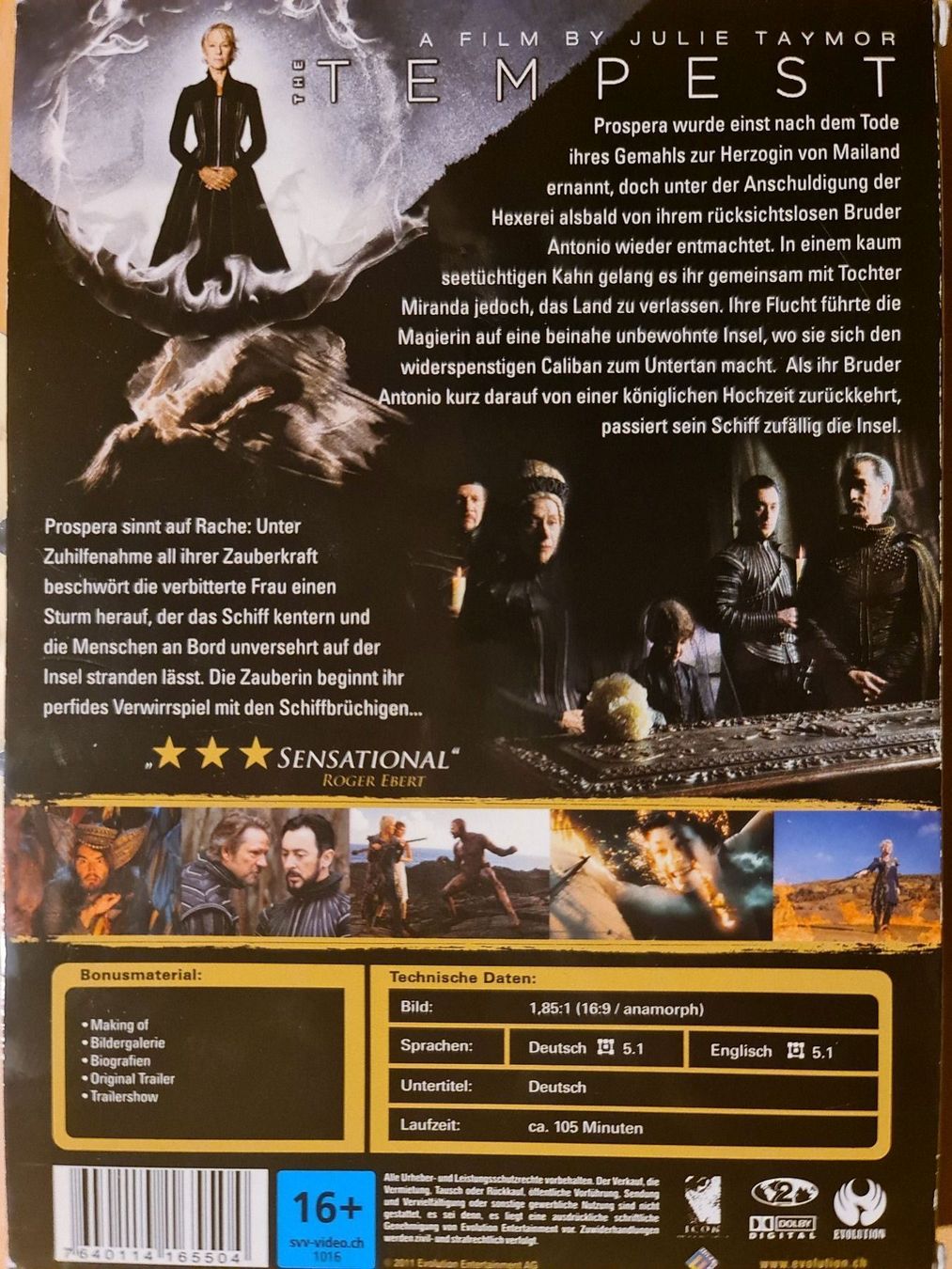Tutti i DVDs: The tempest – Usato da Dintikon venduto da Vexi 1