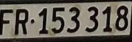 Kontrollschild, Nummernschild, Freiburg, Fribourg, FR153318