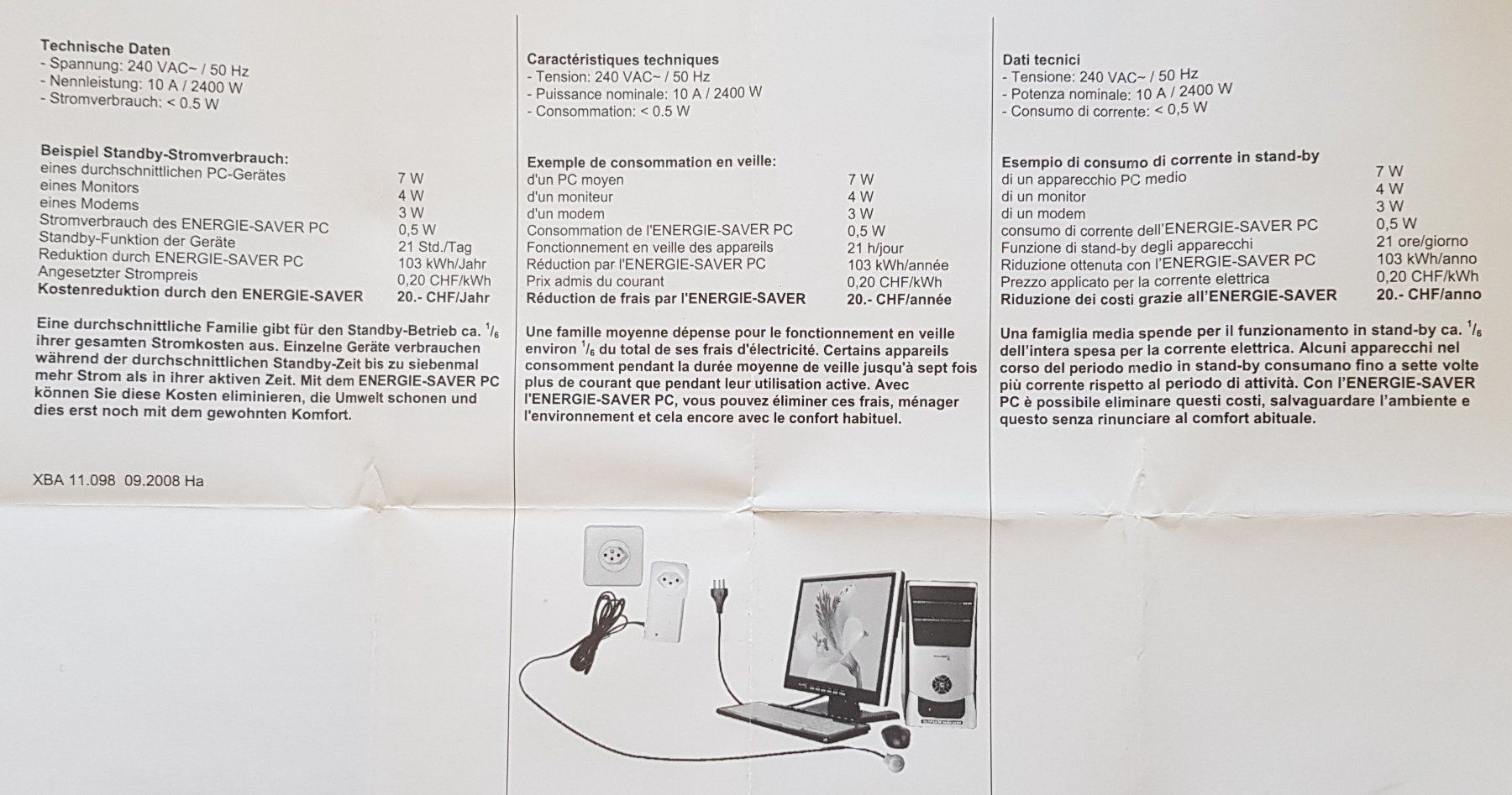 Interruttori: Energie-Saver PC - Computer - Notebook / Marke: ecoenergy – Nuovo e nell'imballaggio originale da Aeschi SO venduto da marcok73 3