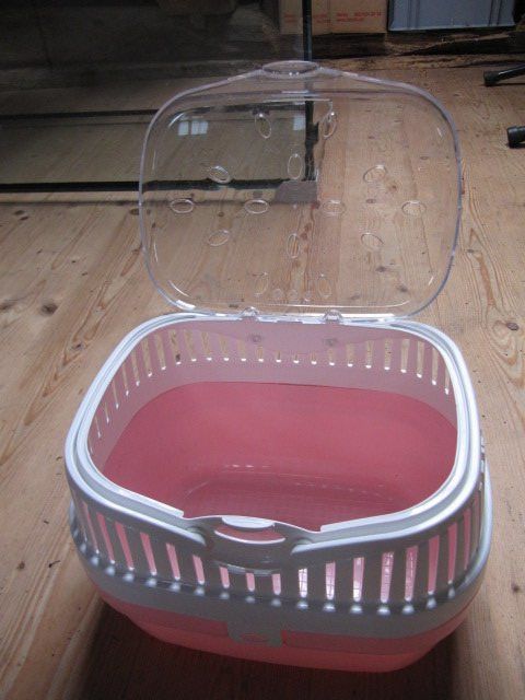 Kleine Haustier-Tragetasche Blau – 30x27x21cm, Mit Netzfenstern & Gepolsterter Boden – Für Meerschweinchen, Vögel & Kleintiere