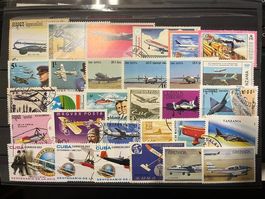 30 timbres différents thématique aviation