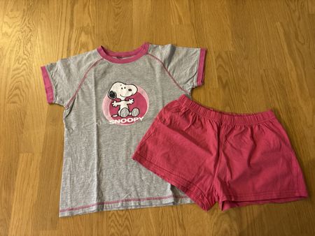 Pyjama Snoopy grau pink  164