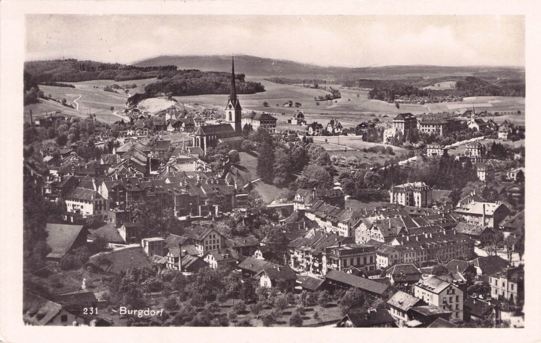 Cartes postales: Burgdorf BE // ca. 1930 Flugbild // Sommer – D'occasion à Basel par intermezzo12