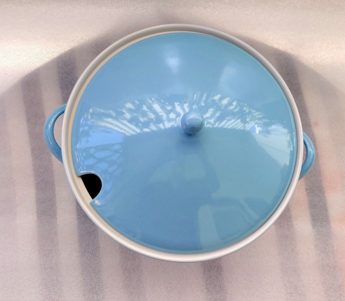 Rössler Ciotole: Vintage Rössler Blaue Suppenterrine -D77 – Usato da Morges venduto da vimajes12 1