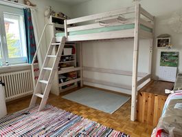 Hochbett Flex weiss Holz, guter Zustand