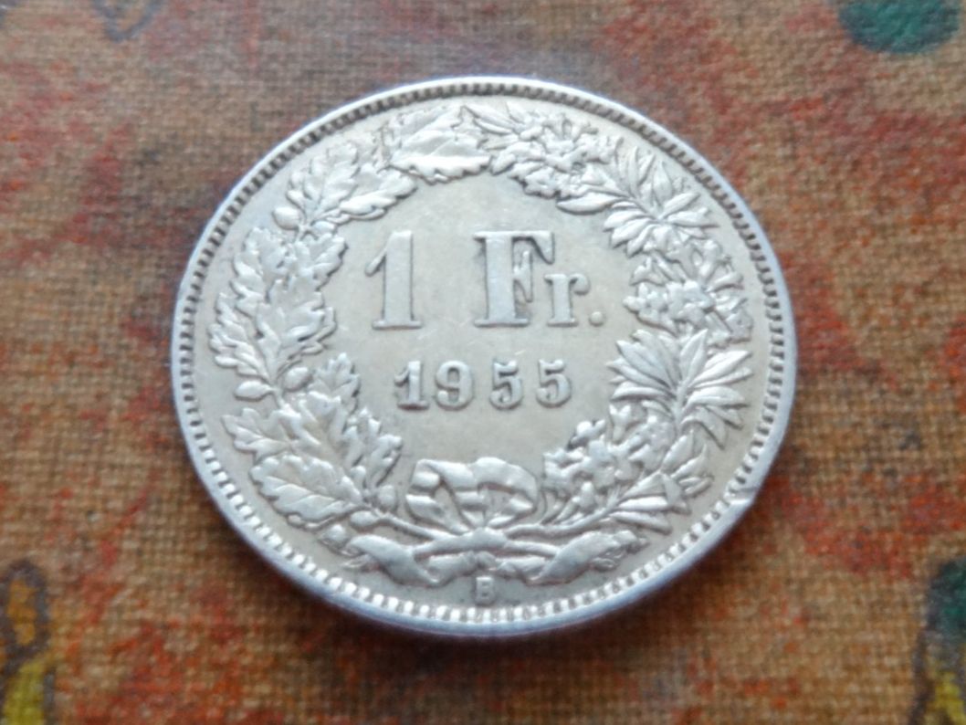 Tutti le monete: 1 Fr. 1955  (Y) – Usato da Romanel-sur-Lausanne venduto da Swift13