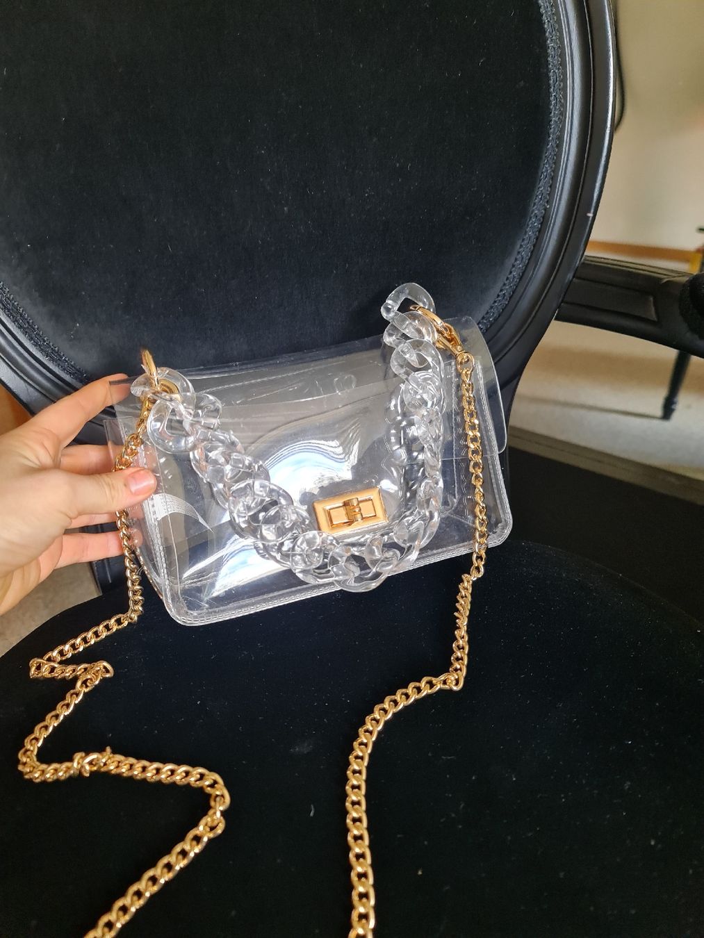 Borse da donna: Transparent Chain Bag - Summer Ready and Super Chic! – Usato da Zürich venduto da joa_26k8