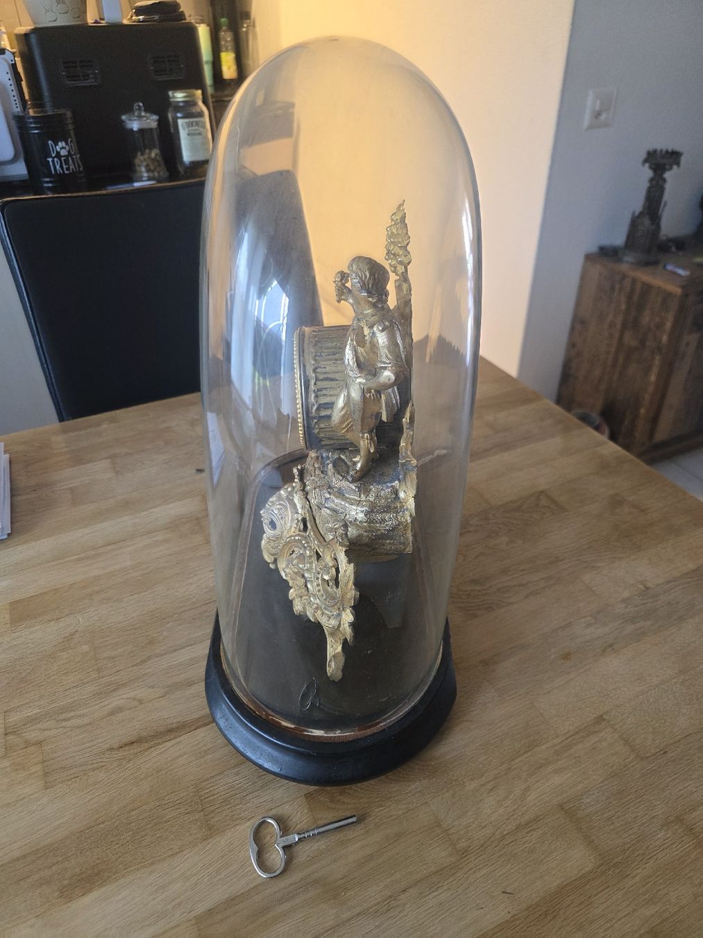 Orologi da terra & Orologi da parete: Kamin Uhr selten mit Glassturz – Usato da Hasle LU venduto da Auctions_Hunters 3