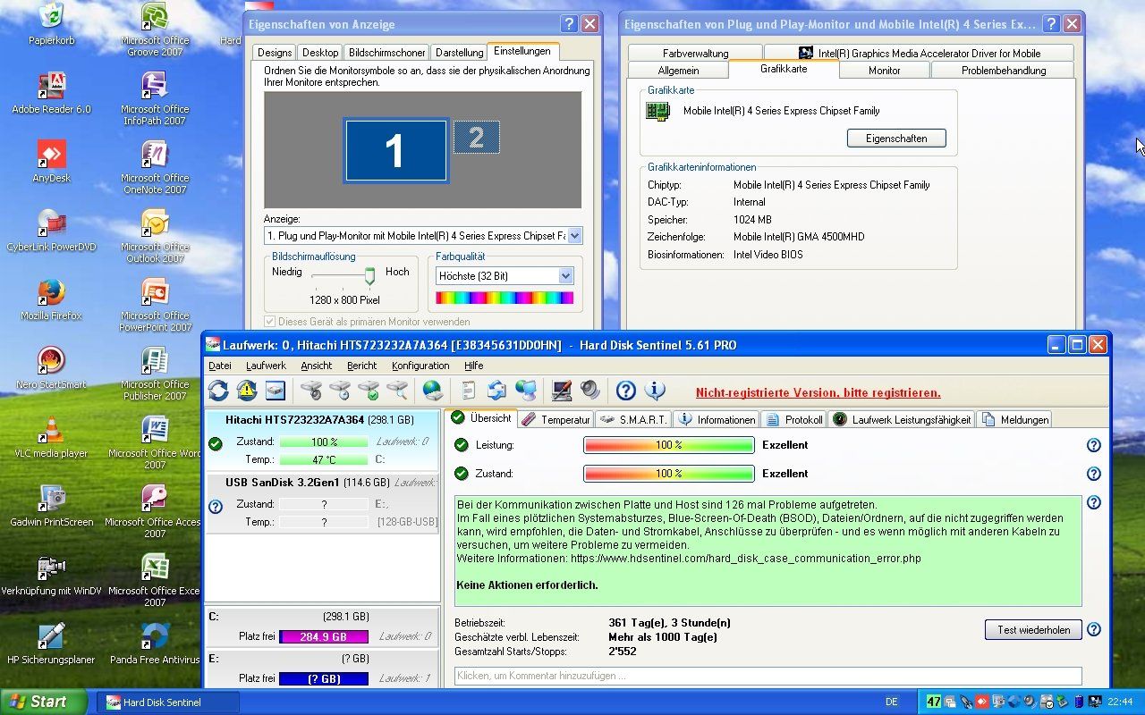 Compaq Notebook: HP Compaq 6530b Windows XP SP3 & Office Enterprise 2007 – Usato da Magden venduto da Gold-Adler 7