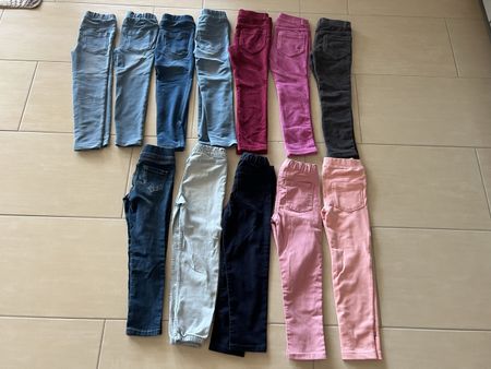 8 neuwertige und neue Jeggings / Jeggins 110 / 116