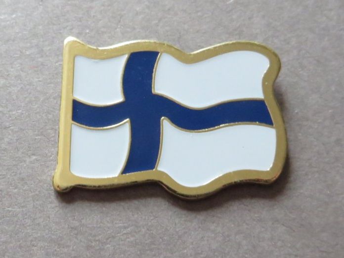 Plaketten & Abzeichen: PIN, LÄNDER FLAGGE FINNLAND – Gebraucht aus Neuhausen von luckimucki