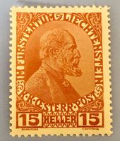 Briefmarken aus Liechtenstein 1917 Fürst Johann II.