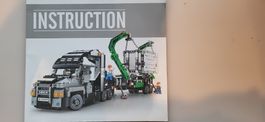 Bausteine Lastwagen mit Anhänger  Komplett &  neu!