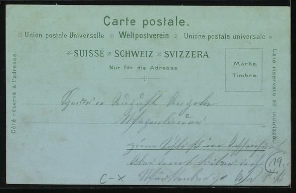 Cartoline postali: Mondschein-Lithographie Goldach, Gasthau – Usato da Berlin venduto da bartko-reher 1
