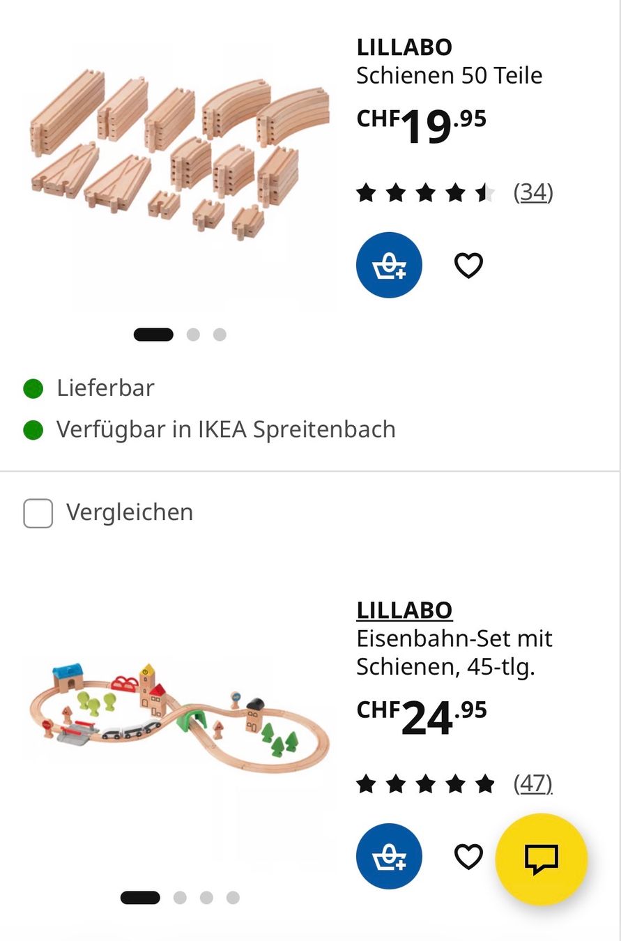 Trains électriques: Ikea Eisenbahn set – D'occasion à Oberwil-Lieli par azullino 1