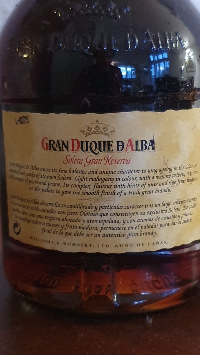 Spirituosen: Gran Riserva Brandy de Jerez / Gran Duque d'Alba – Neu und originalverpackt aus Küssnacht am Rigi von Tgoessi 2