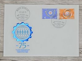 CL18 Enveloppe + Timbre Suisse 1968