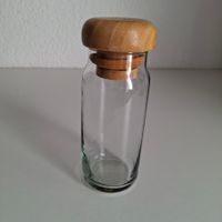bocal vintage verre bois
