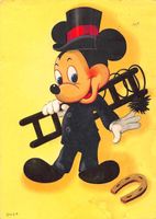 MICKEY MOUSE  - Werbekarte aus den 50er Jahren