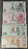 Turquie 5,10,20,50 Lirasi UNC