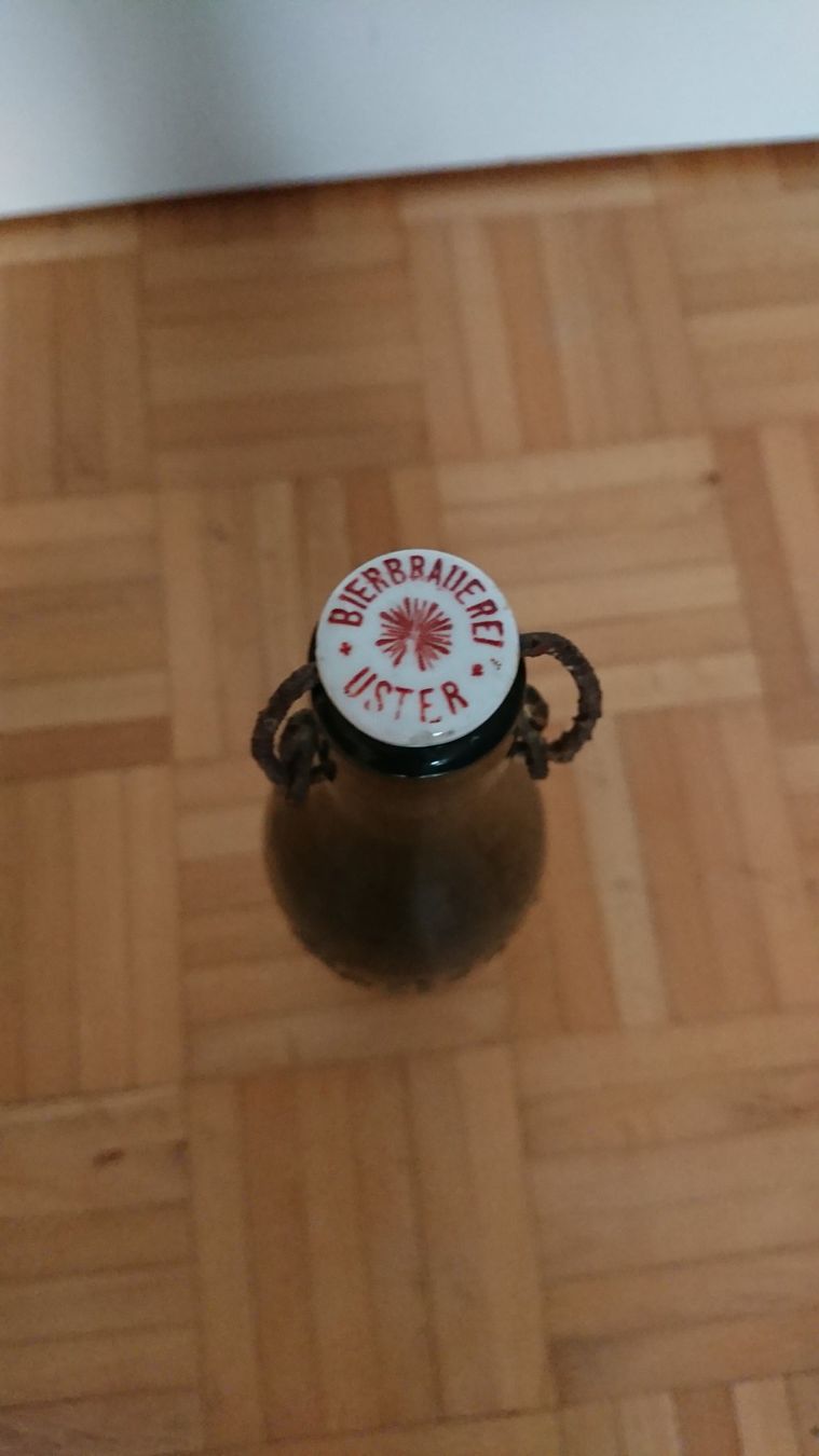 Bicchieri, Caraffe & Bottiglie: RARITÄT! Bierflasche "Bartensteins Uster Bier" – Usato da Lichtensteig venduto da Hai36ch 1