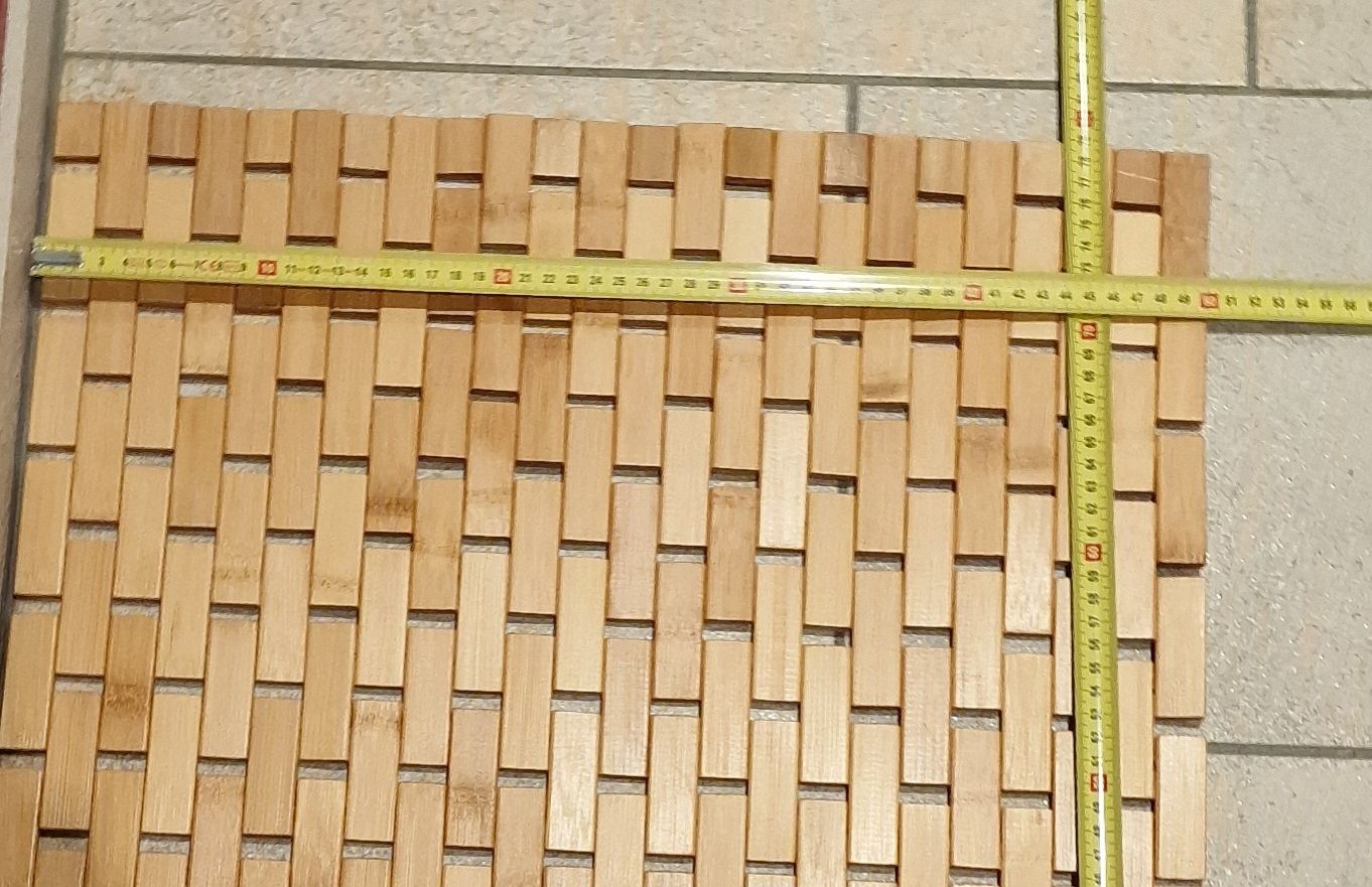 Tappetini fitness: Bambusmatte, Holzmatte, Vorleger, neuwertig, 80x50cm – Nuovo (secondo la descrizione) da Frasnacht venduto da ale_2hy5 1