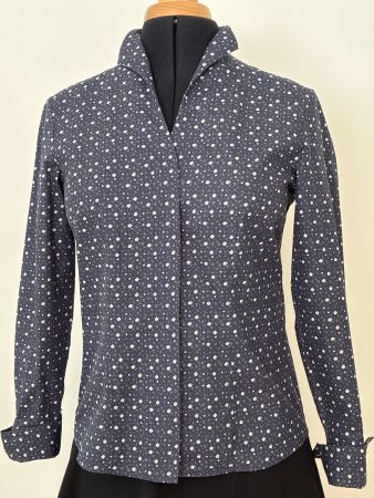 Kelchkragenbluse von Herringbone Gr. 38