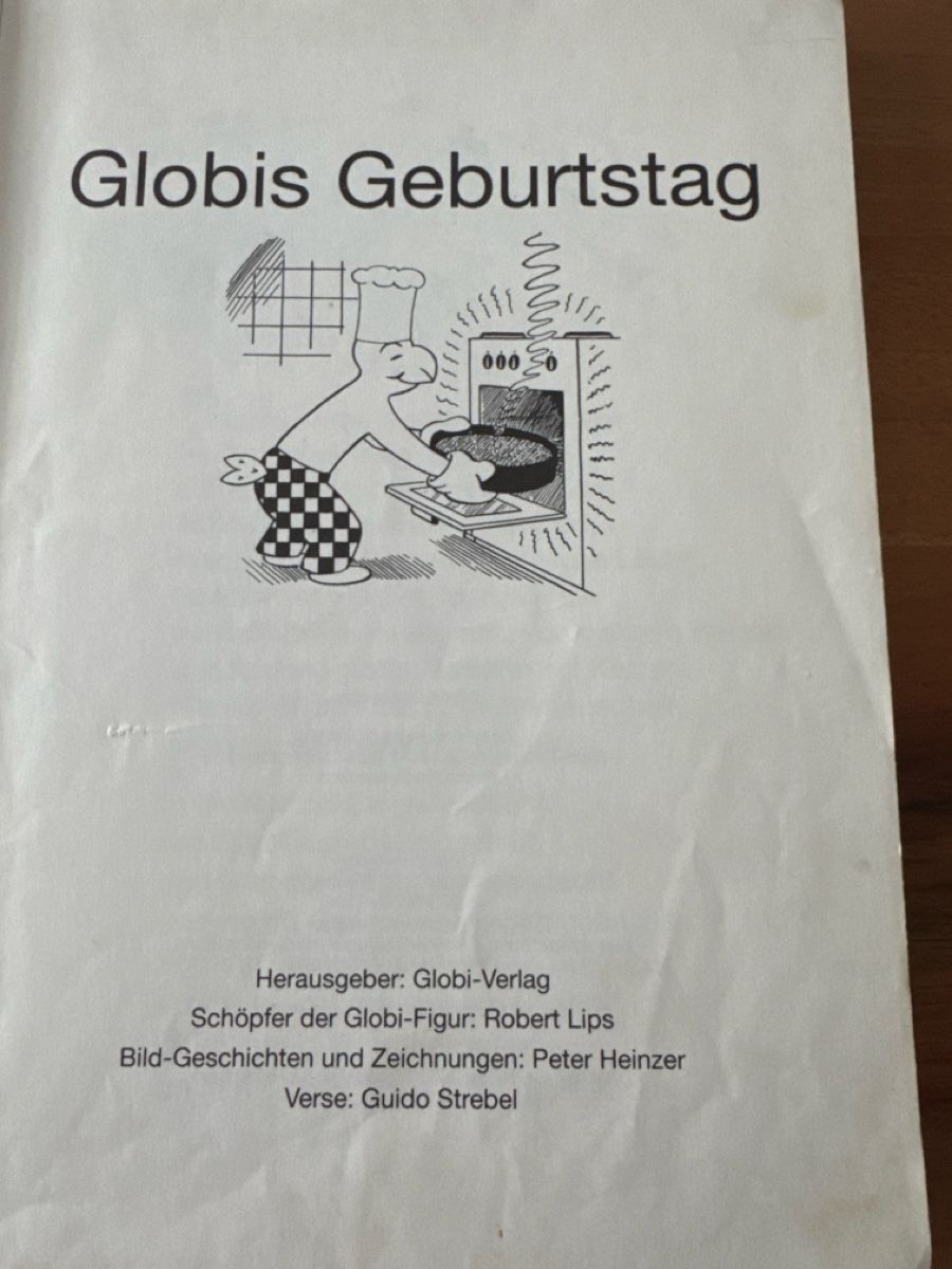 Livres: Globis Geburtstag 1. Auflage 1992 – D'occasion à Zürich par Smarties13 1